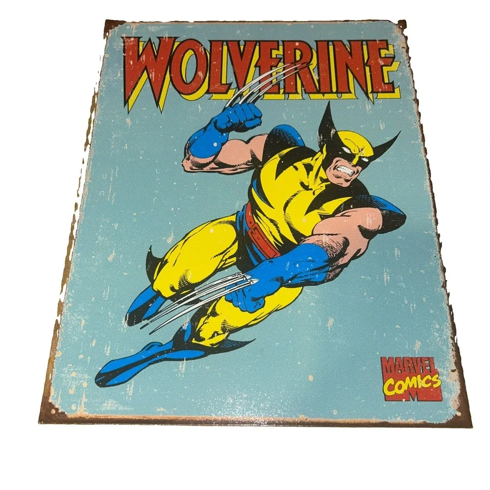 Marvel Comics Vintage Design Tin Metal Comic Book Characters 16